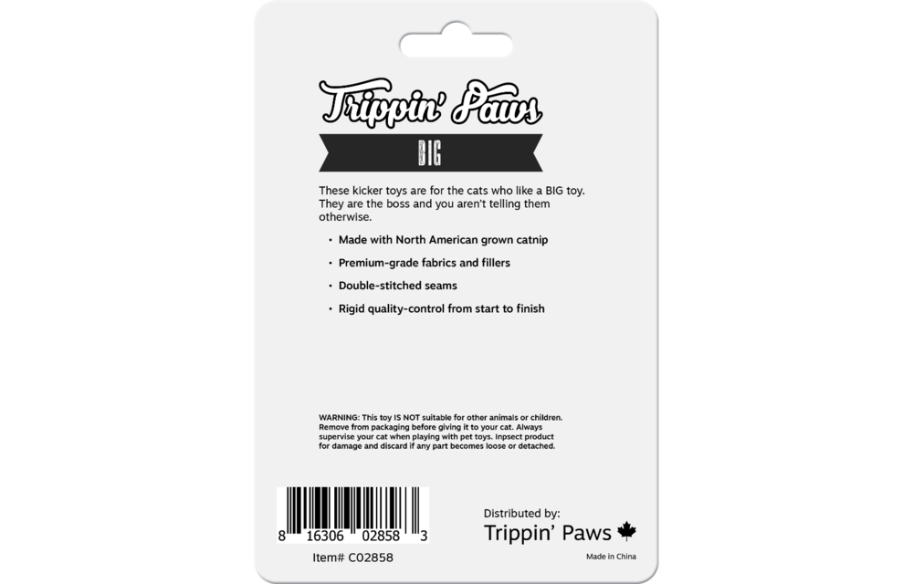 Trippin Paws Catnip Pillow Eggplant 12"