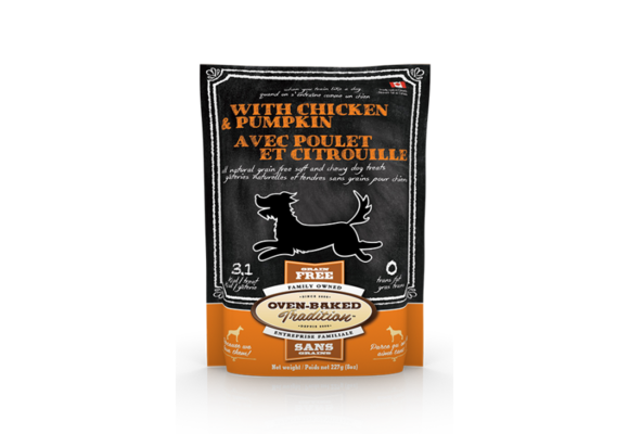 Oven-Baked Tradition Dog Treat Chicken Pumpkin Dog 8 oz