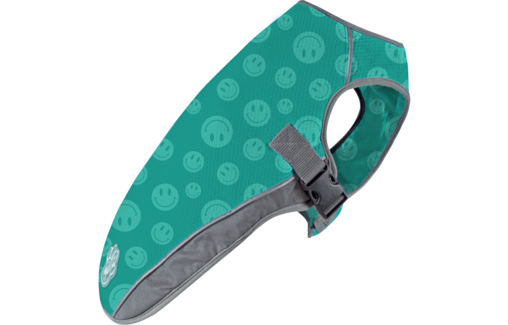 Canada Pooch Chill Seeker Cooling Vest WetRveal Smiley Size 22
