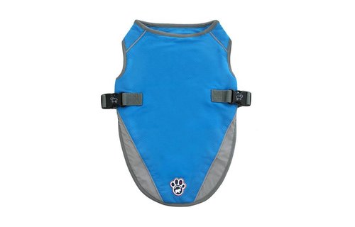 Canada Pooch Chill Seeker Blue Cooling Vest Size 12"