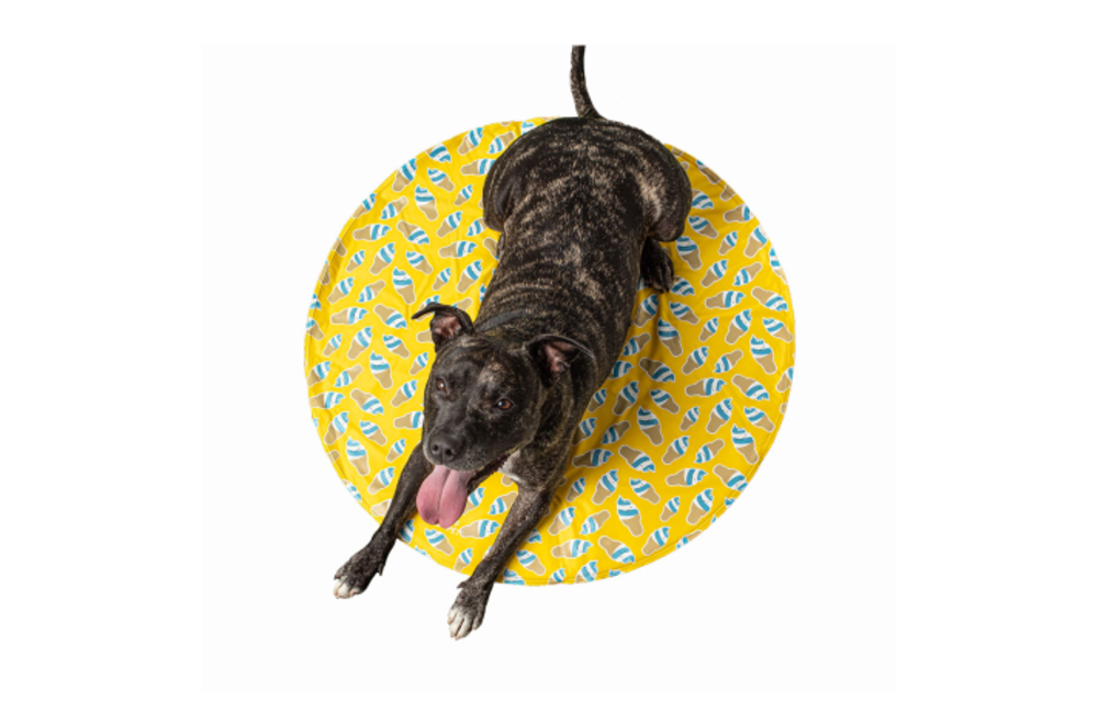 GF PET Round Ice Mat Yellow 32”