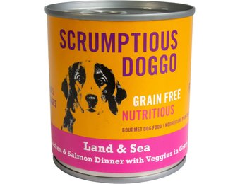 Doggo Chicken Salmon & Veggie Dinner in Gravy 9oz