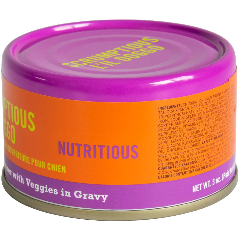 L'il Doggo Chicken & Veggie Dinner with Gravy 3oz