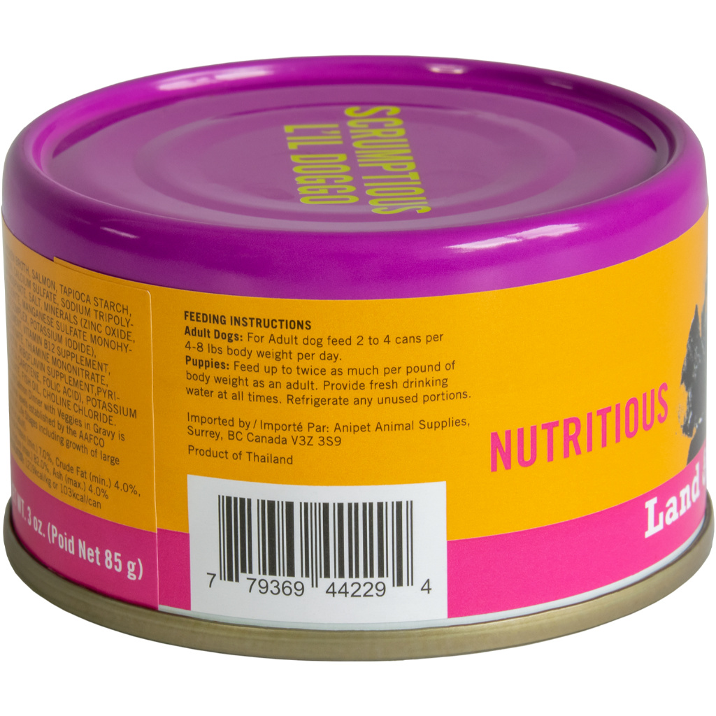 L'il Doggo Chicken & Salmon Dinner with Veggies in Gravy 3oz