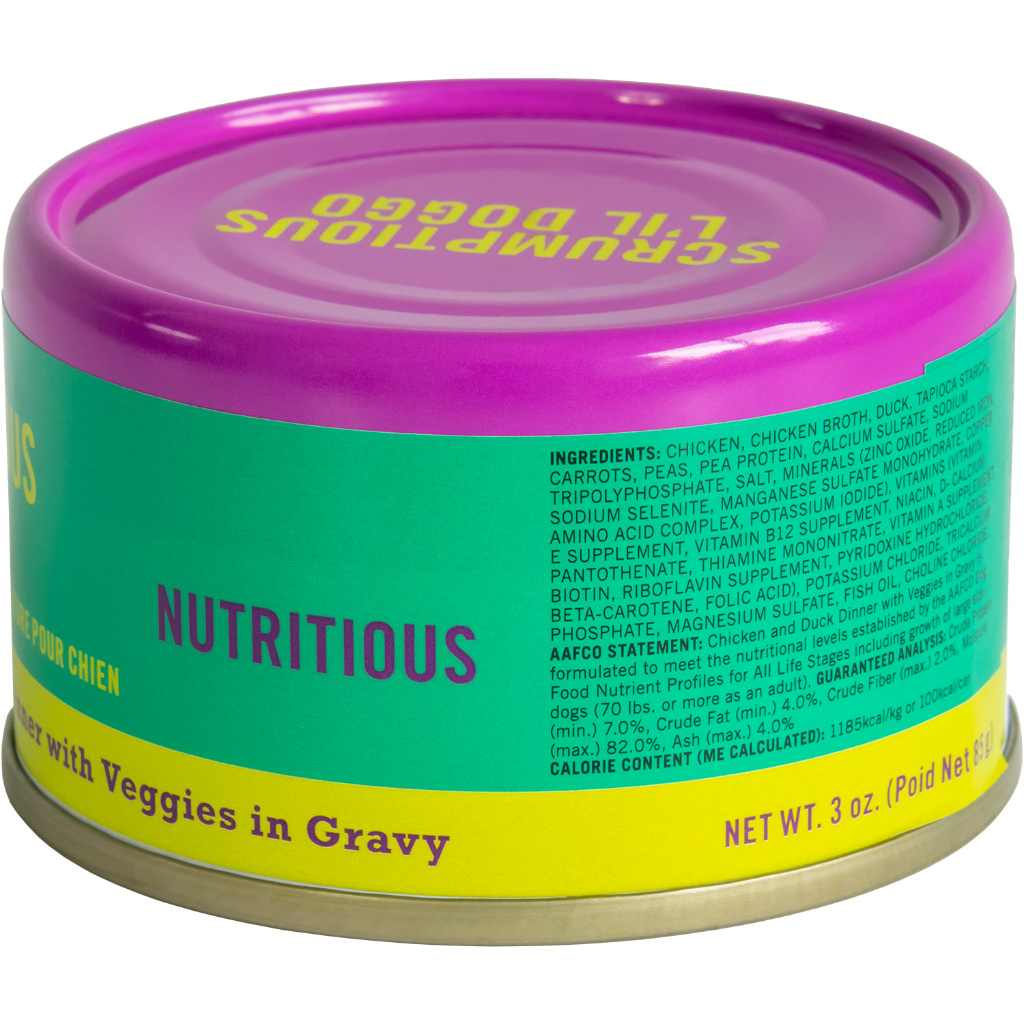 L'il Doggo Chicken & Duck Dinner with Veggies in Gravy 3oz