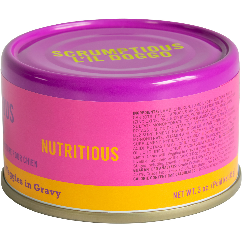 L'il Doggo Lamb Dinner with Veggies in Gravy 3oz