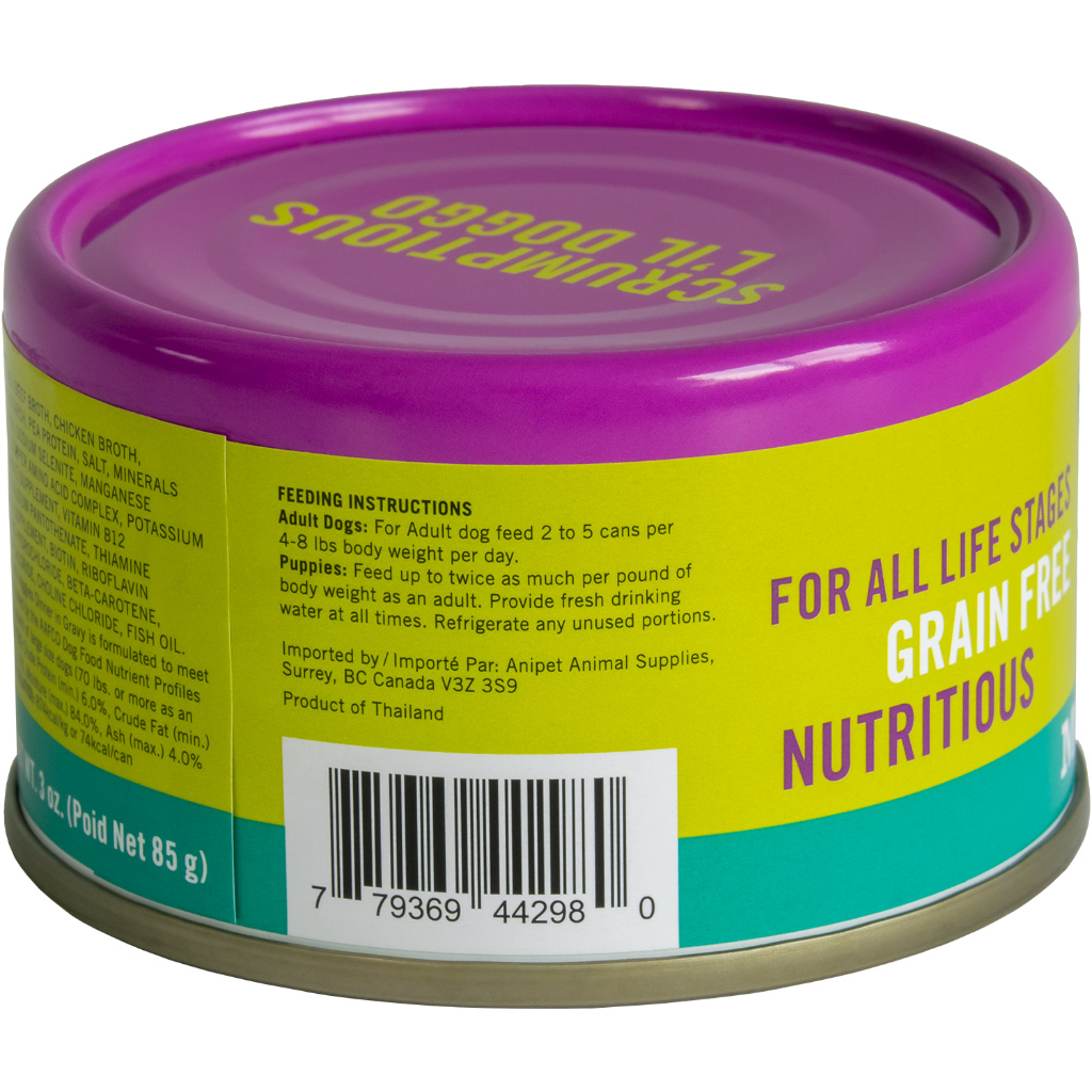 L'il Doggo Beef Dinner with Veggies in Gravy 3oz