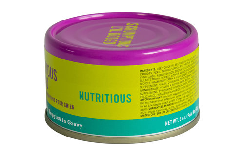 L'il Doggo Beef Dinner with Veggies in Gravy 3oz