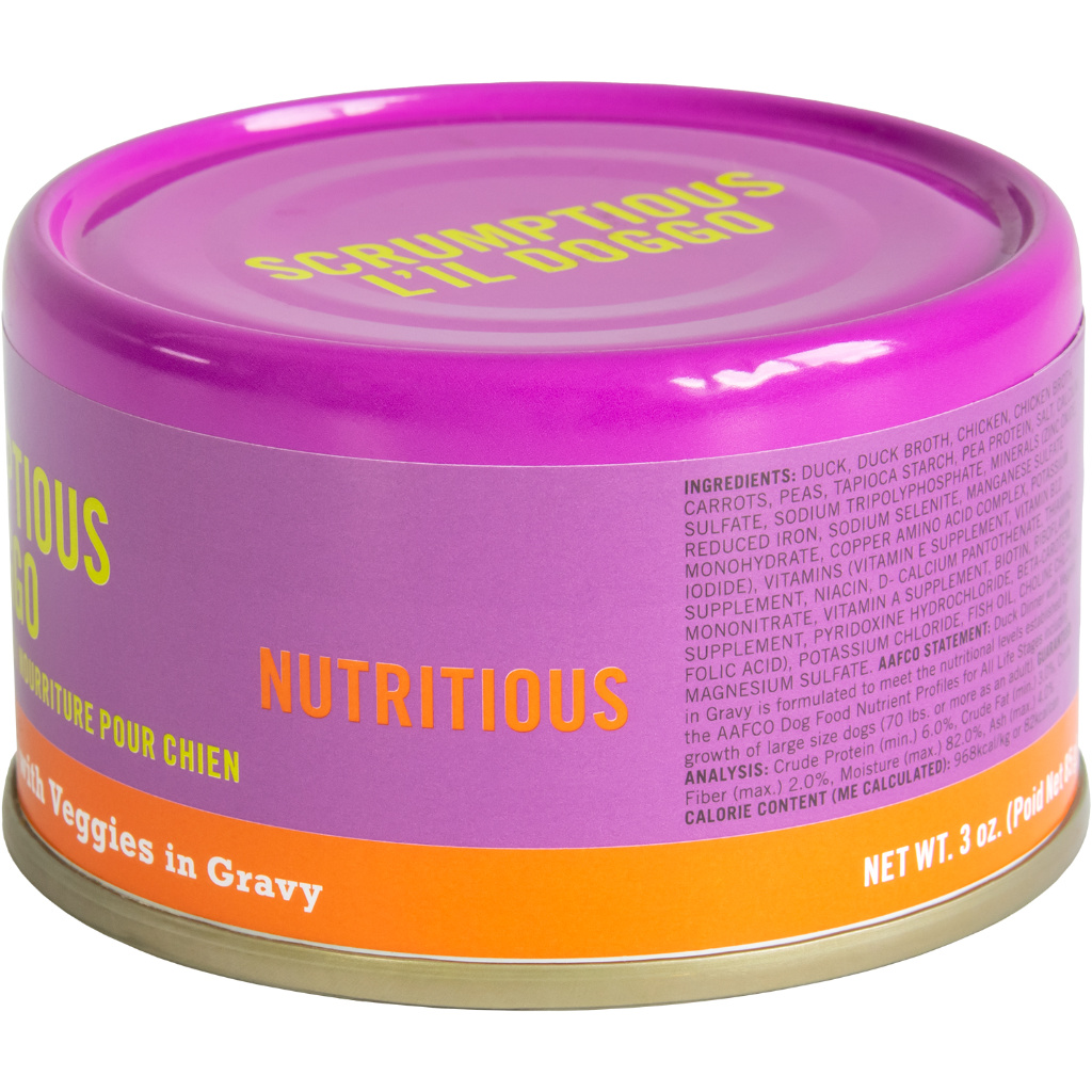 L'il Doggo Duck Dinner with Veggies in Gravy Dog 3 oz