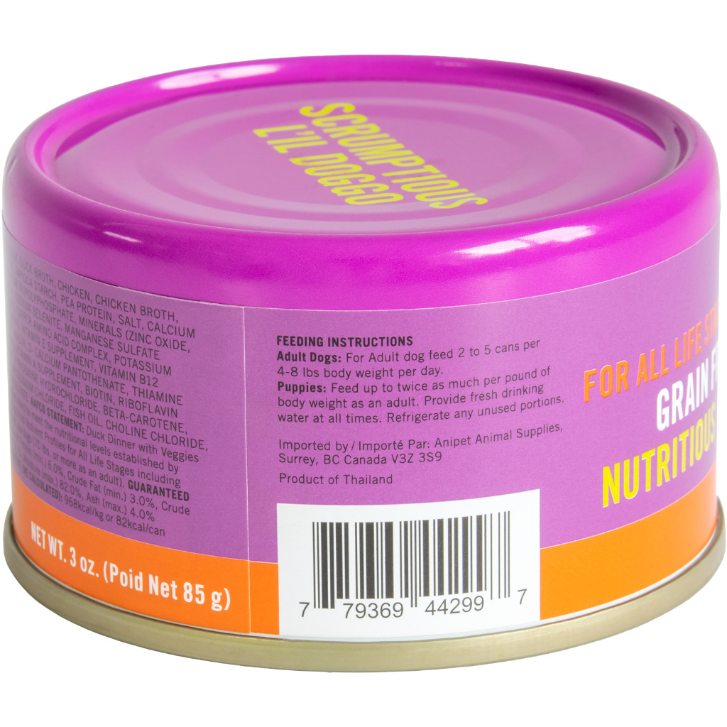 L'il Doggo Duck Dinner with Veggies in Gravy Dog 3 oz