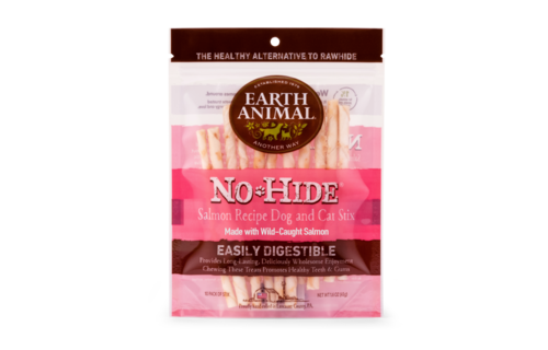 Earth Animal NoHide Chew Salmon Stix 10pk