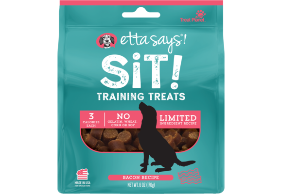 Etta Says Sit! Training Treats Bacon Dog 6 oz