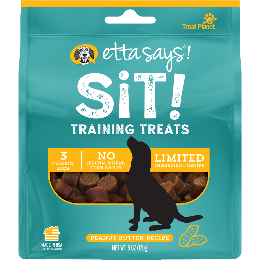 Etta Says Sit! Training Treats Peanut Butter Dog 6 oz