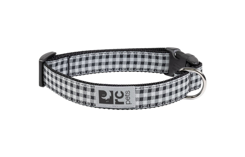 RC Pets Clip Collar Black Gingham XS