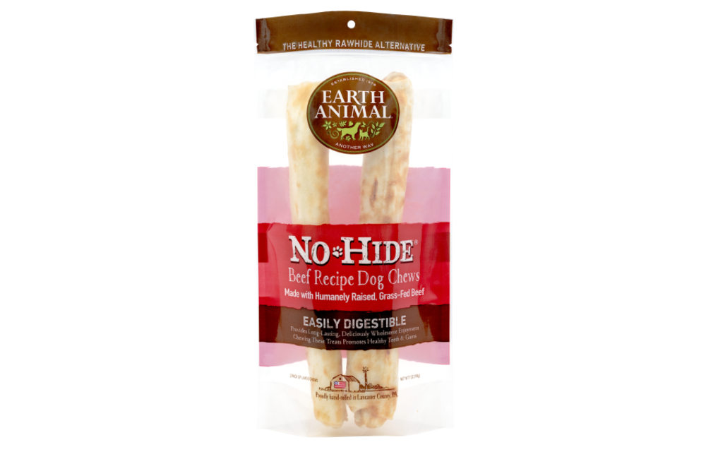 Earth Animal No Hide Chew Beef Large Dog 2 pk