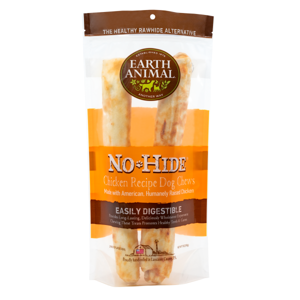 Earth Animal No Hide Chew Chicken Large Dog 2 pk