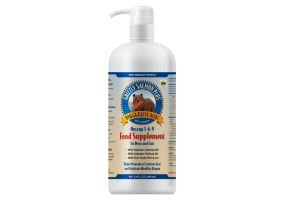 Grizzly Salmon Plus Oil Liquid Supplement 16 oz