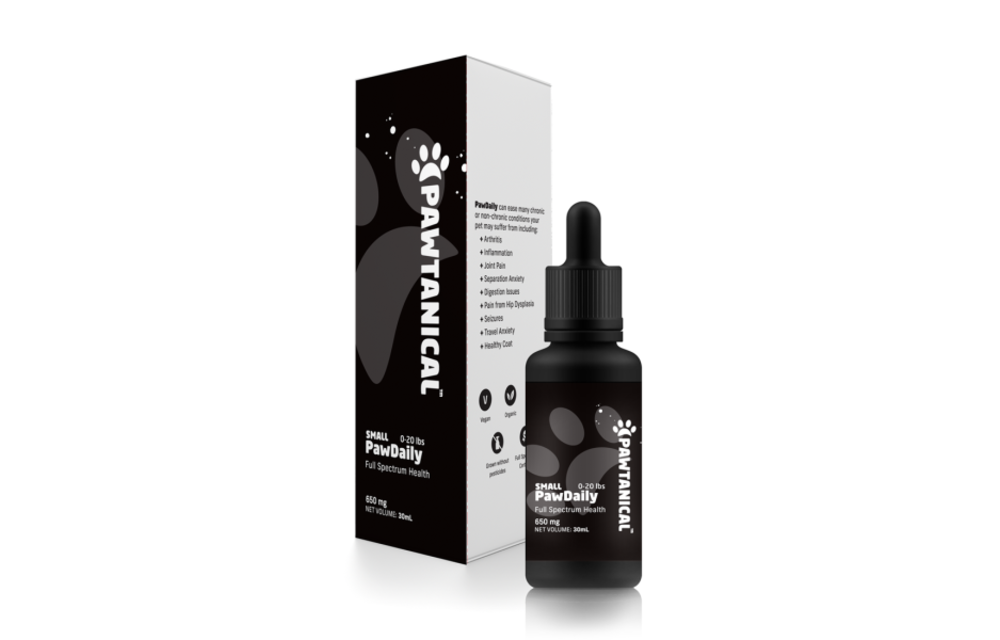 Pawtanical Paw Daily 0-20 lb sml Dog 650 mg