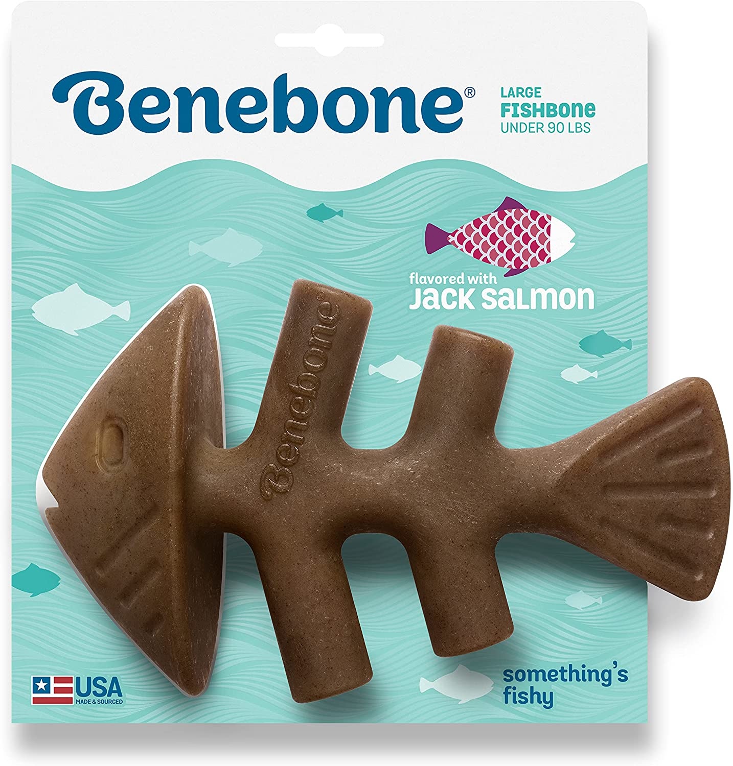 Benebone Fishbone Large Under 90 lb