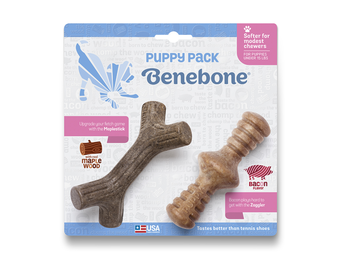 Benebone Puppy Zaggler Bacon Stick 2 pk