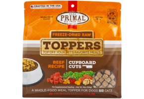 Primal FD Raw Topper Cupboard Cuts Beef Dog/Cat 18 oz