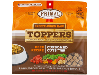 Primal FD Raw Topper Cupboard Cuts Beef Dog/Cat 18 oz