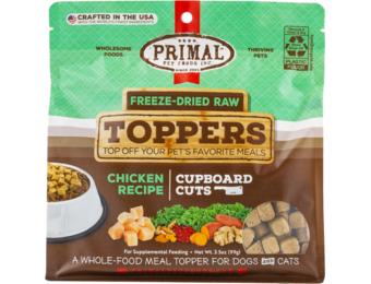 Primal FD Raw Topper Cupboard Cuts Chicken Dog/Cat 3.5 oz