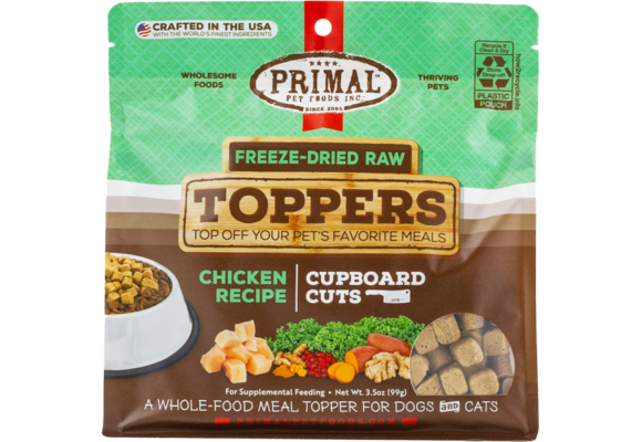 Primal FD Raw Topper Cupboard Cuts Chicken Dog/Cat 3.5 oz