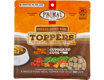Primal FD Raw Topper Cupboard Cuts Beef Dog/Cat 3.5 oz