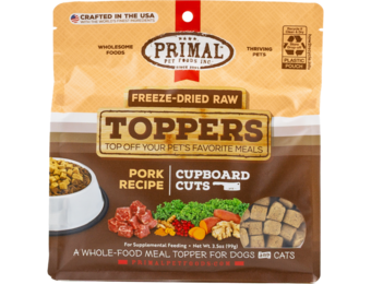 Primal FD Raw Topper Cupboard Cuts Pork Dog/Cat 3.5 oz