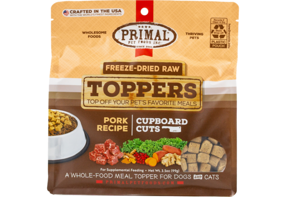 Primal FD Raw Topper Cupboard Cuts Pork Dog/Cat 3.5 oz