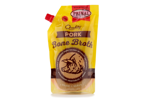 Primal Frozen Bone Broth Pork Dog/Cat 20 oz