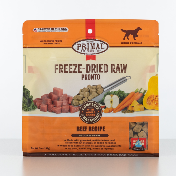 Primal Freeze Dried Beef Pronto Dog 7 oz