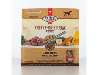 Primal Freeze Dried Lamb Pronto Dog 7 oz
