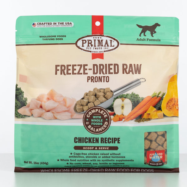 Primal Freeze Dried Chicken Pronto Dog 16 oz