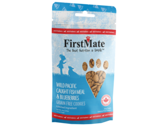 FirstMate Mini Treats GF Fish & Blueberries Dog 8 oz