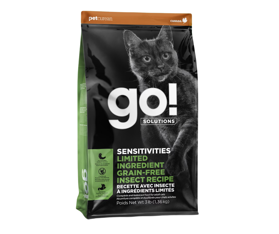 GO! Solutions Sensitivities LID  GF Insect Recipe Cat 3 lb