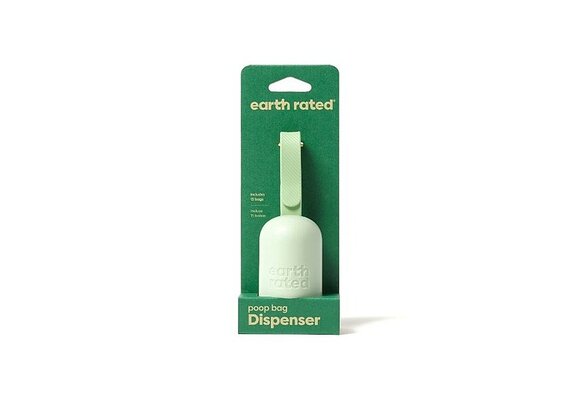 Earth Rated Leash Dispenser 2.0 with 15 Unscented Bags
