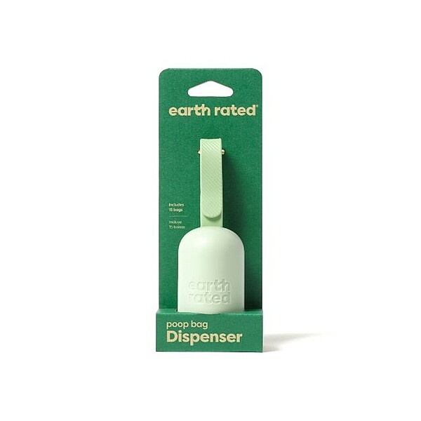 Earth Rated Leash Dispenser 2.0 with 15 Unscented Bags