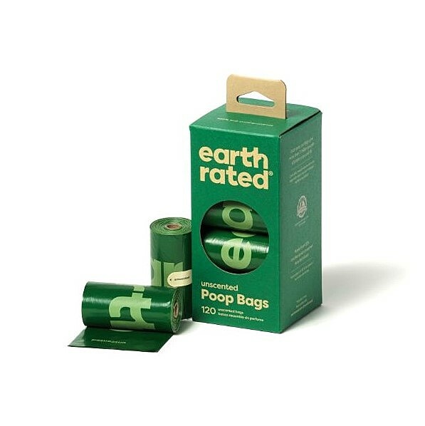 Earth Rated Bio Poop Bags Unscented 120 pk
