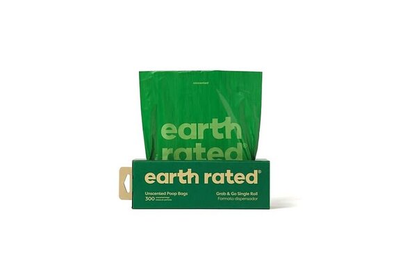 Earth Rated Bio Poop Bags Unscented Roll 300 pk