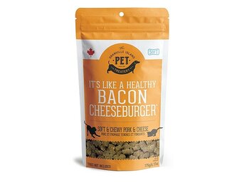 Granville Island Pet Treatery-Bacon Cheeseburger Pork/Cheese Treat Dog 175 g