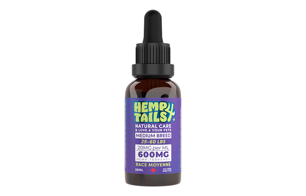Hemp4Tails Medium Breed Dog 600mg/30ml