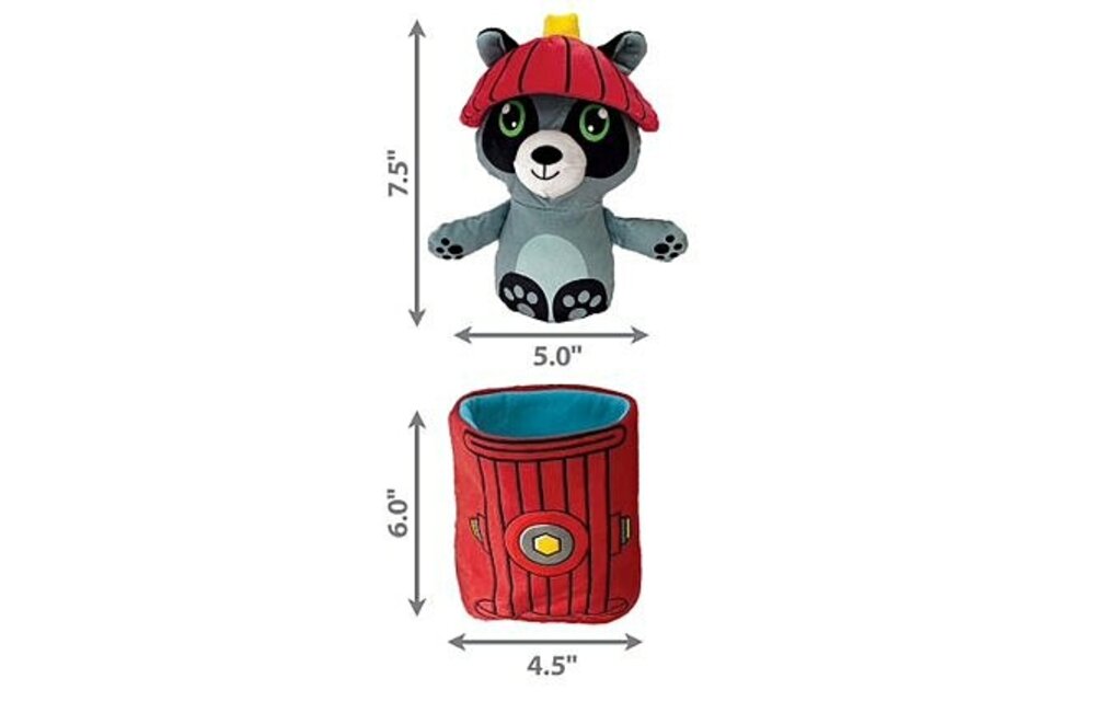Kong Puzzlements Surprise Fire Hydrant Squeak Dog Toy