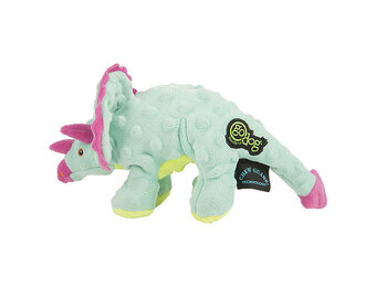 GoDog Dinos Frills Teal Dog Toy Small