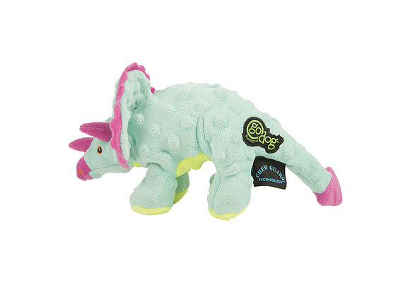 GoDog Dinos Frills Teal Dog Toy Small