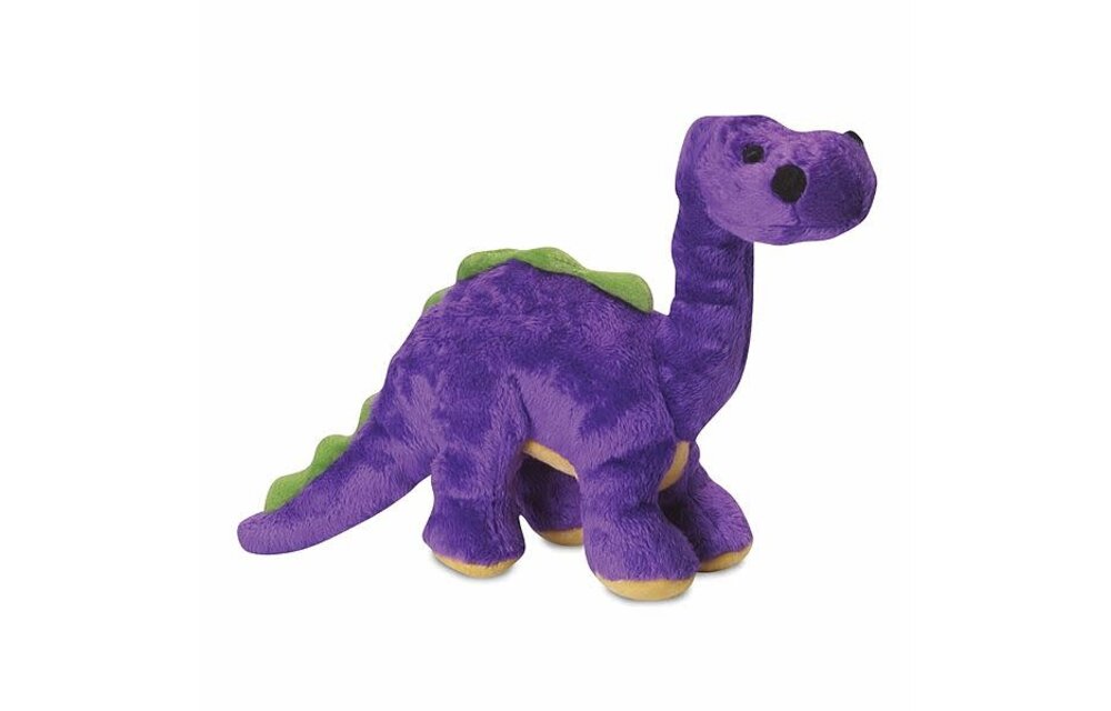 GoDog Dino Bruto Purple Squeak Dog Toy Small