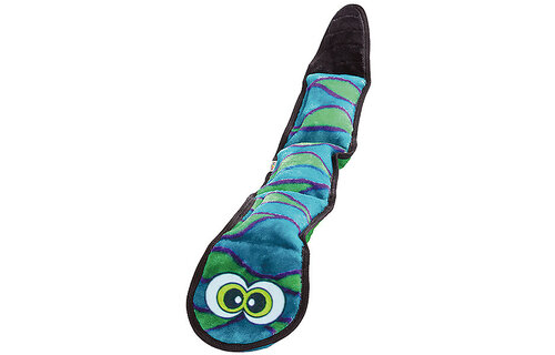 Outward Hound Invincibles Snake Blue/Green 3 Squeaker Dog Toy