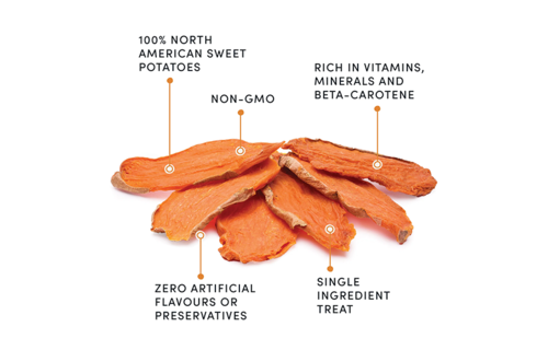 Crumps' Naturals Sweet Potato Chews Dog 612 g