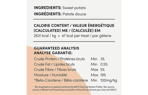 Crumps' Naturals Sweet Potato Chews Dog 612 g